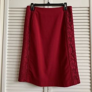 Burgundy pencil skirt NWOT